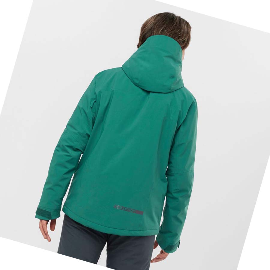 Chaquetas De Esquí Salomon HIGHLAND Hombre Verdes | MX 3345GSO